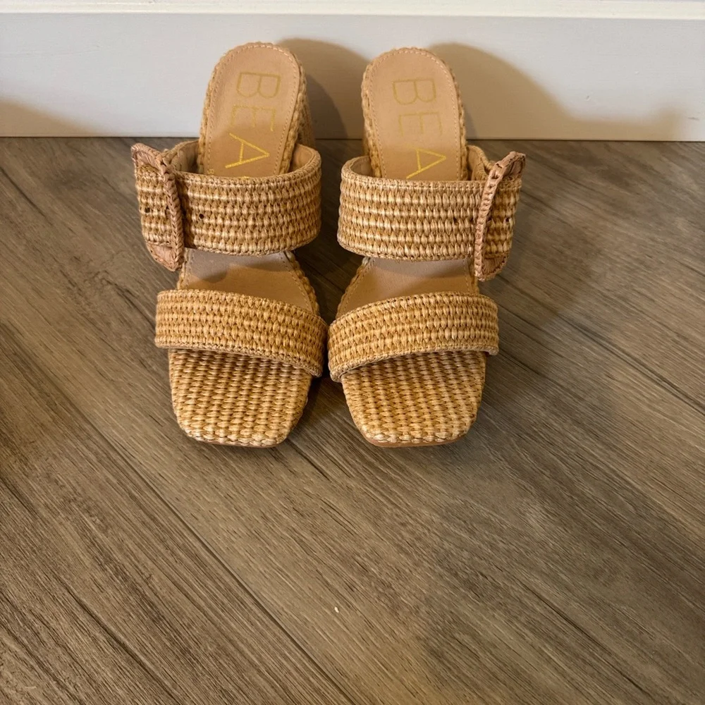 Lucy Tan Block Heel Sandals - Picture 4 of 7